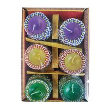 DIWALI MATKI DIYA WAX(6PCS)