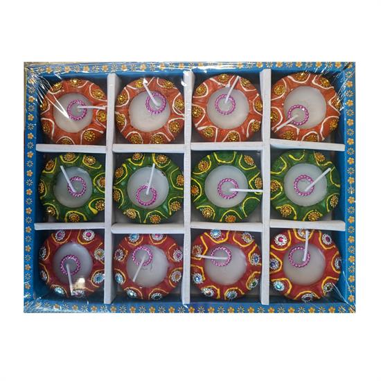 DIWALI DIYA TRAY WAX(12pcs)